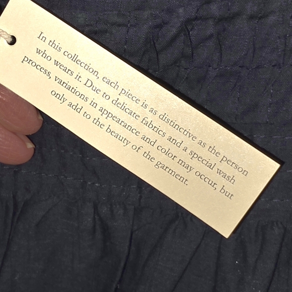 Calypso St Barth NWT Dark Blue Cotton Top (Size M) Cute - Picture 6 of 8